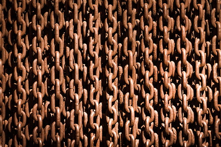 brown metal chain lot