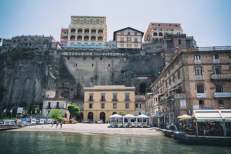 Coastal shot of Sorrento in Italy. Image captured with a Canon 5D DSLR