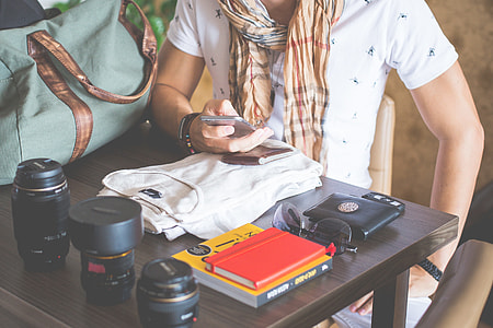 Man Packing His Things on Vacation