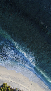 aerial photo of seashore during daytime
