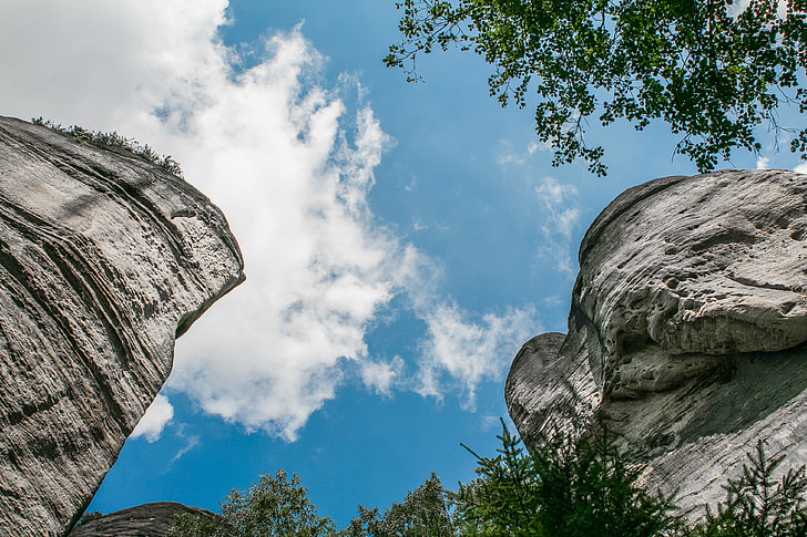 The Sky Through Adršpach-Teplice Rocks