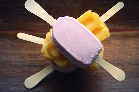 Ice cream popsicle lolly