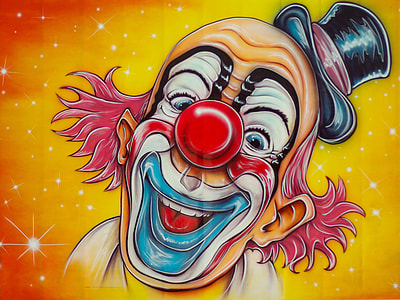 painting of clown