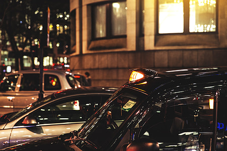 Black London taxi cab