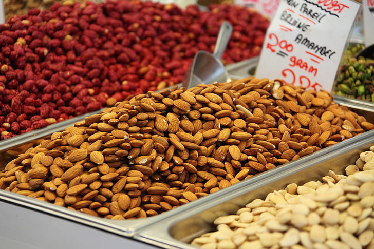 bundle of almond nuts