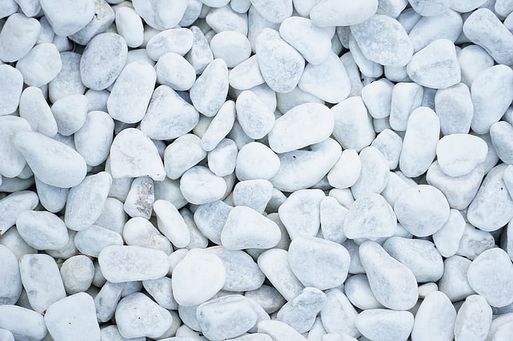 white beach stone lot