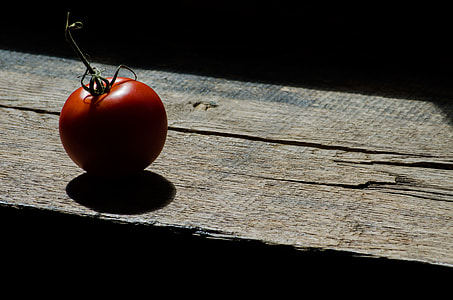 Lonely cherry tomato