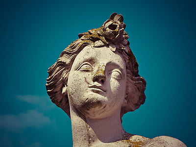 woman concrete statue