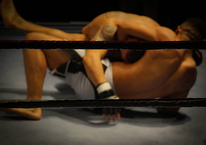 mixed martial artist fighting inside ring