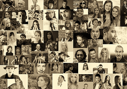 collage photo of people