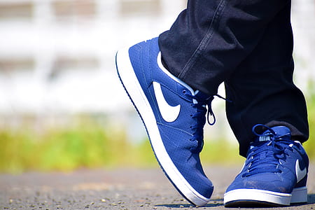 Blue Nike Low-top Shoes