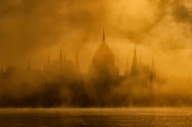 Mist in Budapest, Hungary