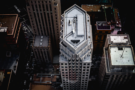 aerial photography of high-rising buildings