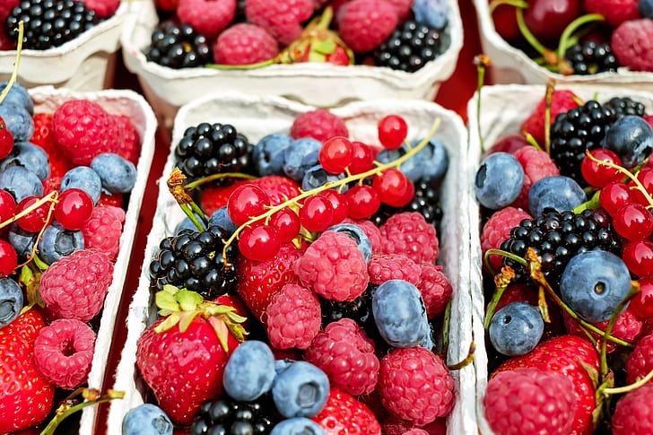 assorted-variety of berries