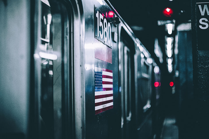 Subway train in New York City