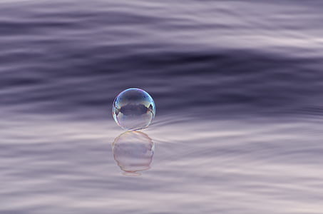 photo of bubble on water