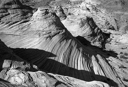 Grayscale of Grand Canyon