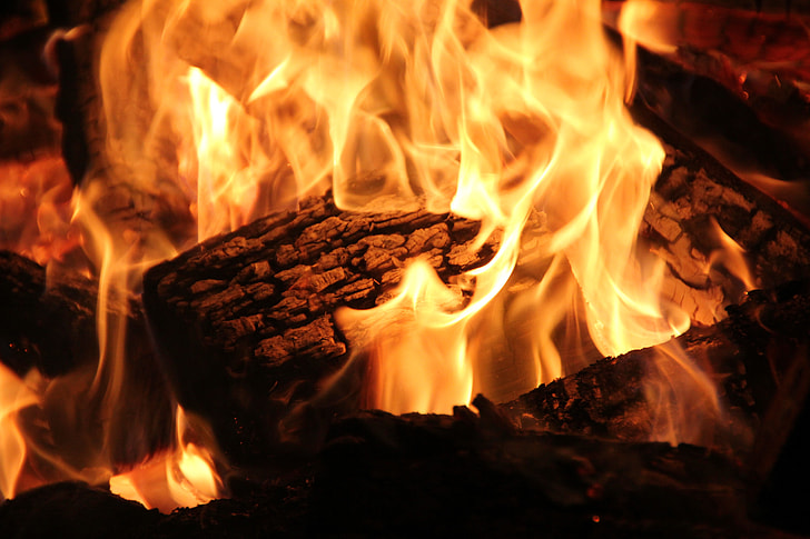 close up photo of lit bonfire