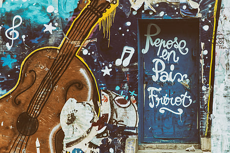 Street art captured on a wall in Central Paris using a Canon 6D DSLR