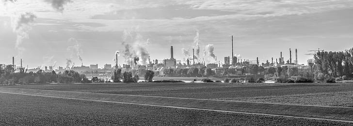 greyscale photography of city skyline