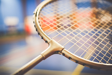 Badminton Racket Close Up