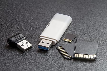 flash drive and micro SD cards