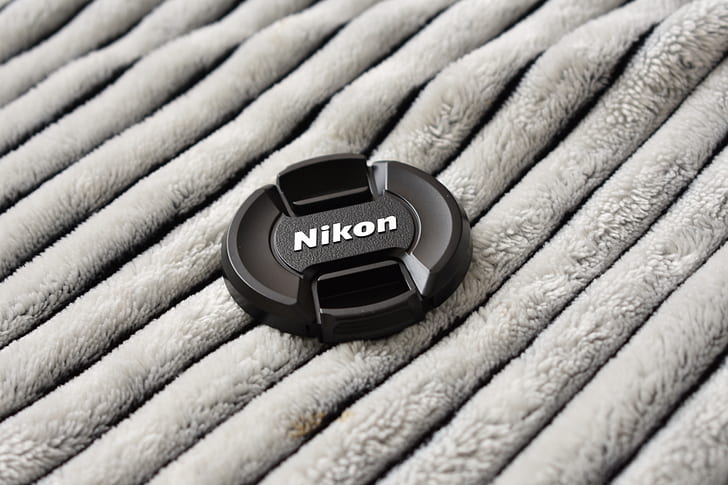 Black Nikon Dslr Camera Lens Cover
