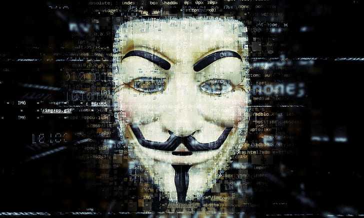 photo Guy Fawkes mask logo