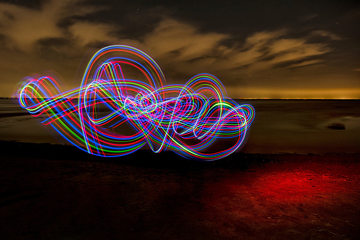 Light painting abstract image