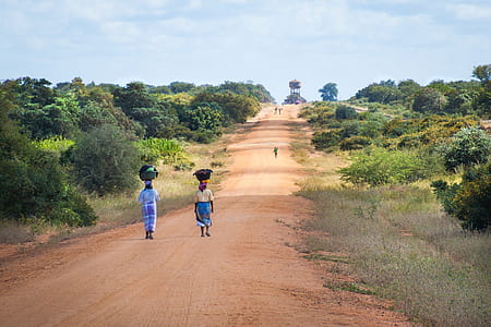 woman walking on pathway during daytime