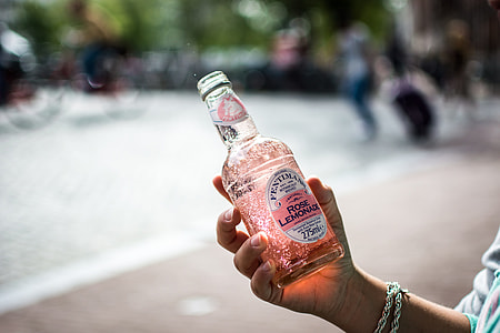 Rose lemonade in Amsterdam