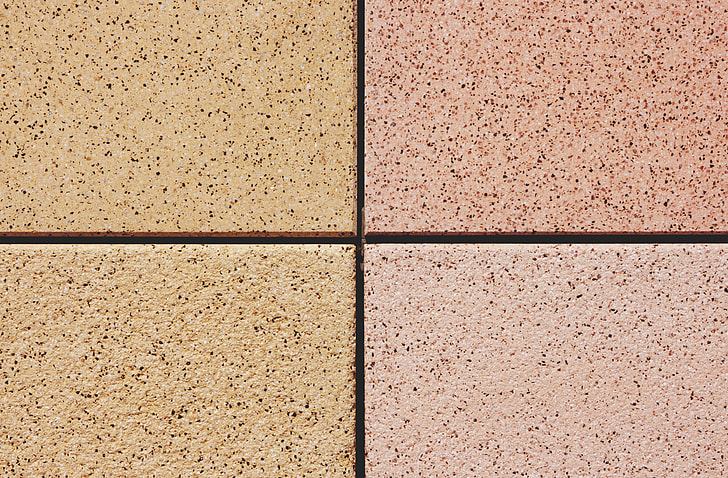 four brown tiles