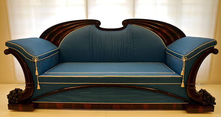 futon with arch wood-frame