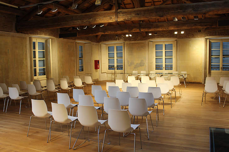 Chairs in conference meeting room