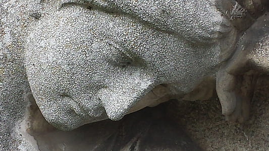 closeup photo of woman statue