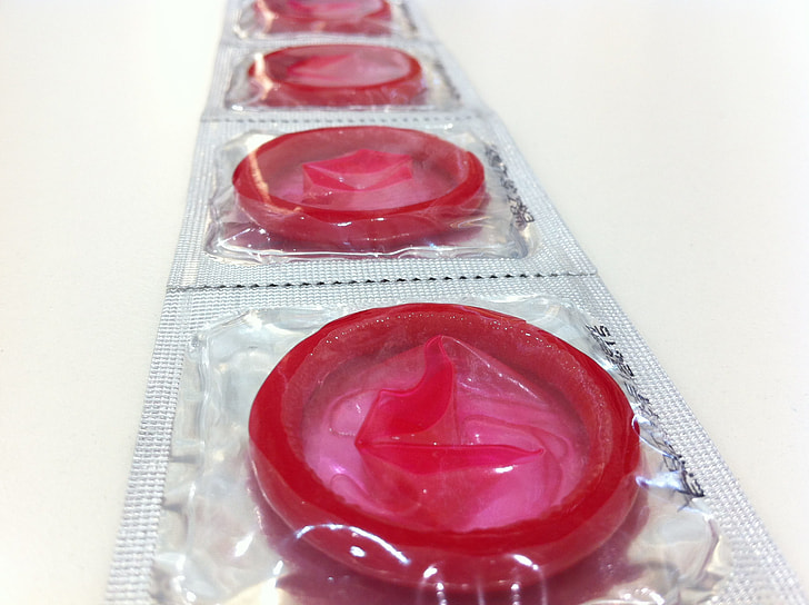 four red condom