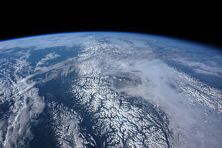 outer space photography of Earth