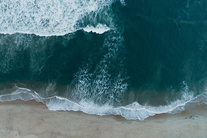 aerial photography of the sea