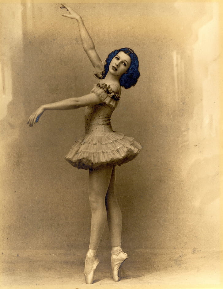 sepia photo of ballerina