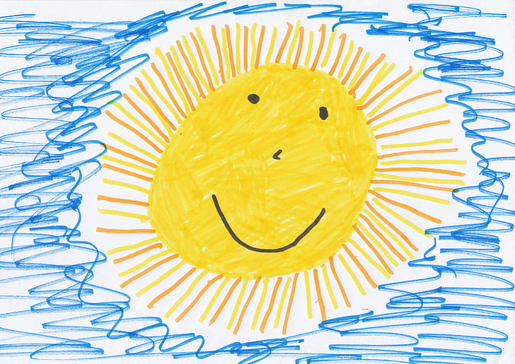 yellow sun illustration
