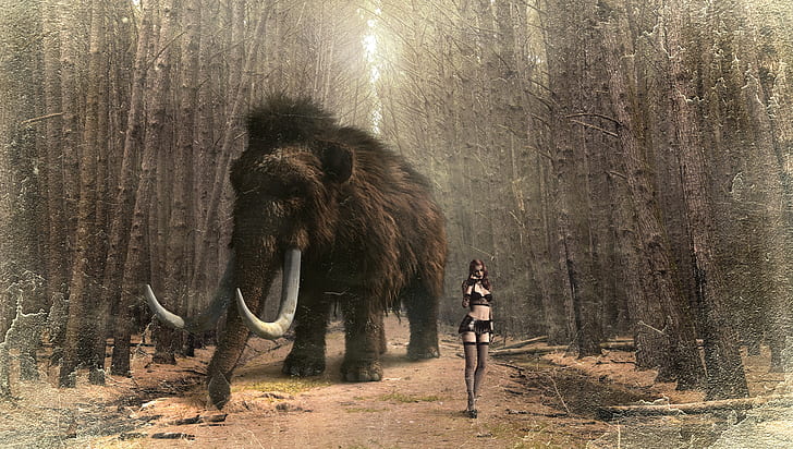 brown and black mammoth game screenshot