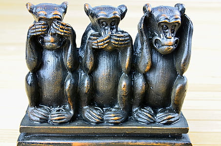 Three Wise Monkeys figurine