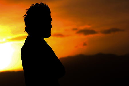 Silhouette Photo of a Man