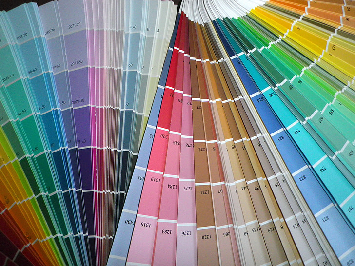 fan, catalogs, colors, spectrum, rainbow, colorful
