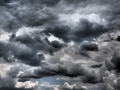 bird's eye view photograph of cumulus clouds