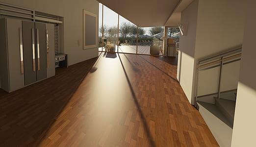 brown wooden parquet floor