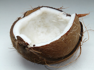 sliced coconut