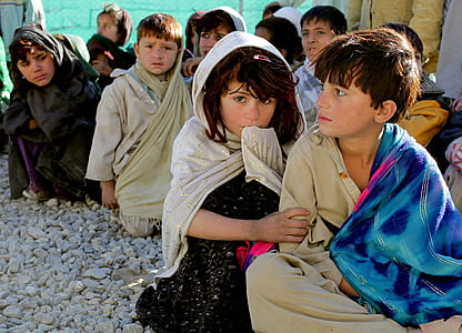 group of children in syria