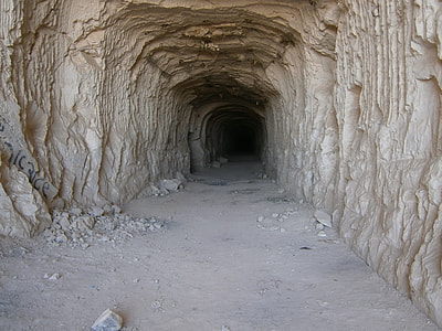 brown mountain tunnel