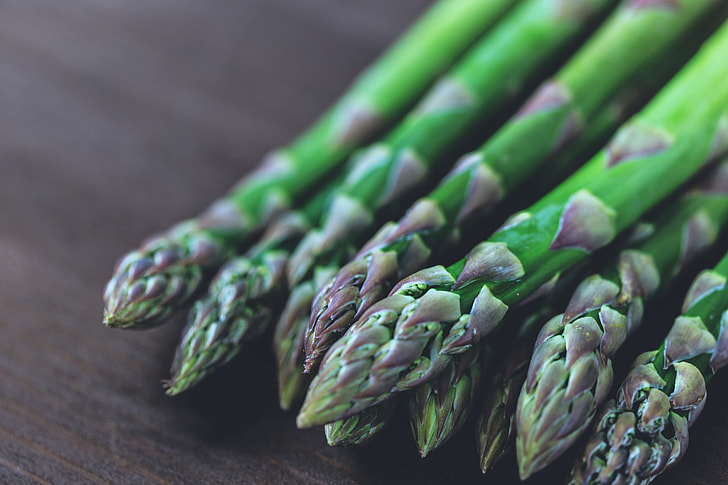 Closeup shot of asparagus vegetables